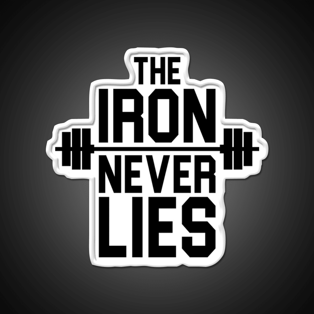 Iron Never Lies Gym Fitness Led Neon Sign Rgb Color - Shineneon