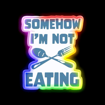 Ironic Eating Man Cave Bar Led Neon Sign Rgb Color