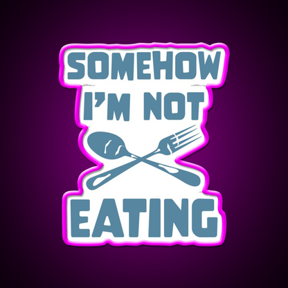 Ironic Eating Man Cave Bar Led Neon Sign Rgb Color