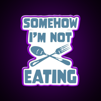 Ironic Eating Man Cave Bar Led Neon Sign Rgb Color