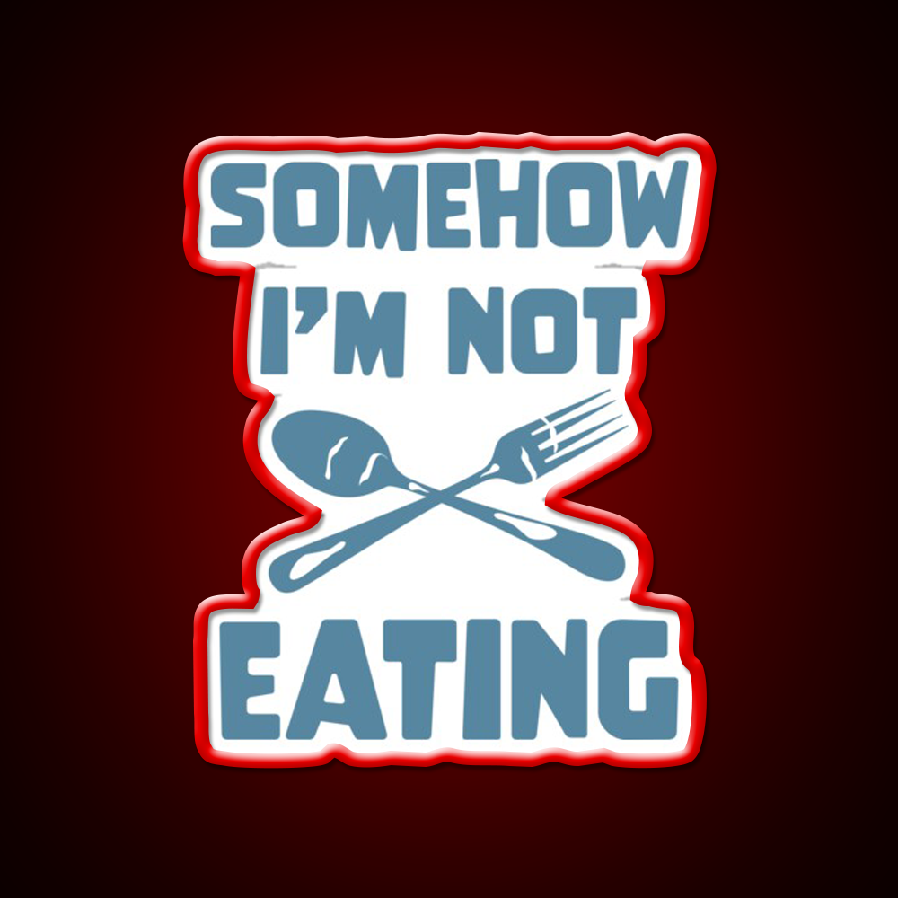 Ironic Eating Man Cave Bar Led Neon Sign Rgb Color