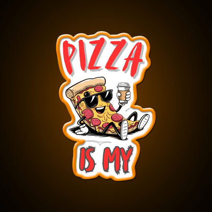Is My Pizza Lover Coffe Fast Food Led Neon Sign For Burger Place Rgb Color - Shineneon