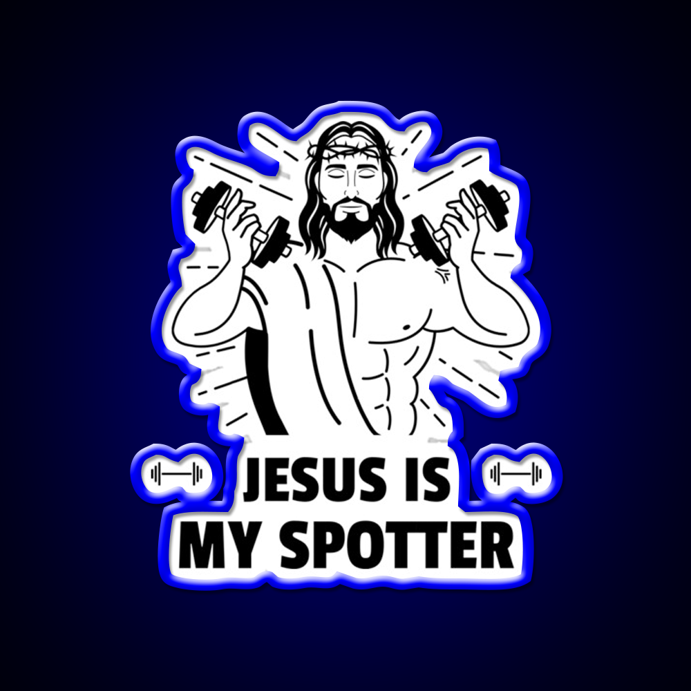 Is My Spotter Gym Fitness Led Neon Sign Rgb Color - LED neon sign view 5