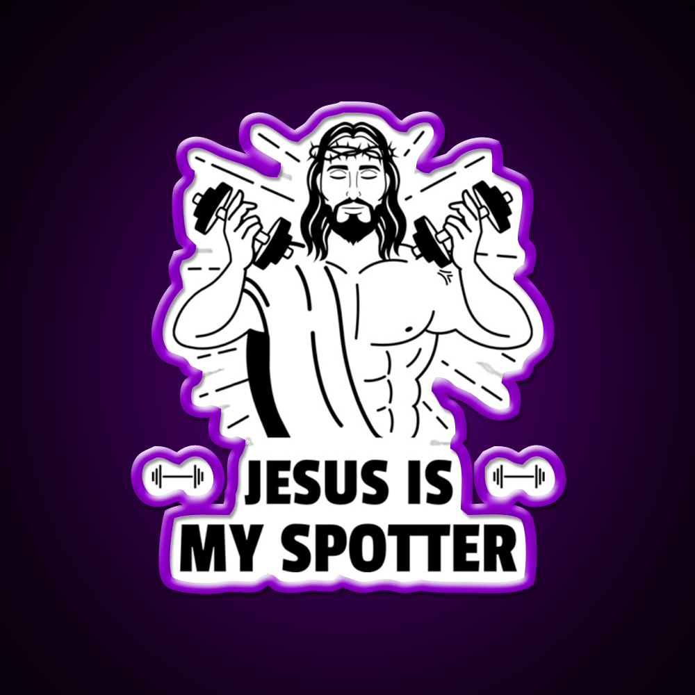 Is My Spotter Gym Fitness Led Neon Sign Rgb Color - Shineneon