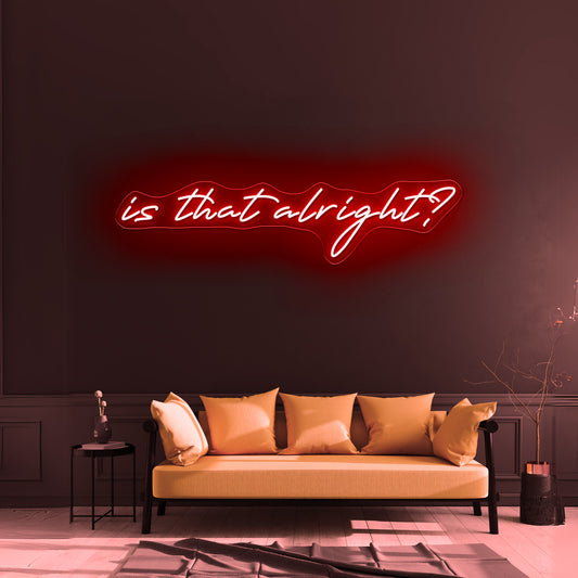 Is That Alright Artwork Room Lights Neon