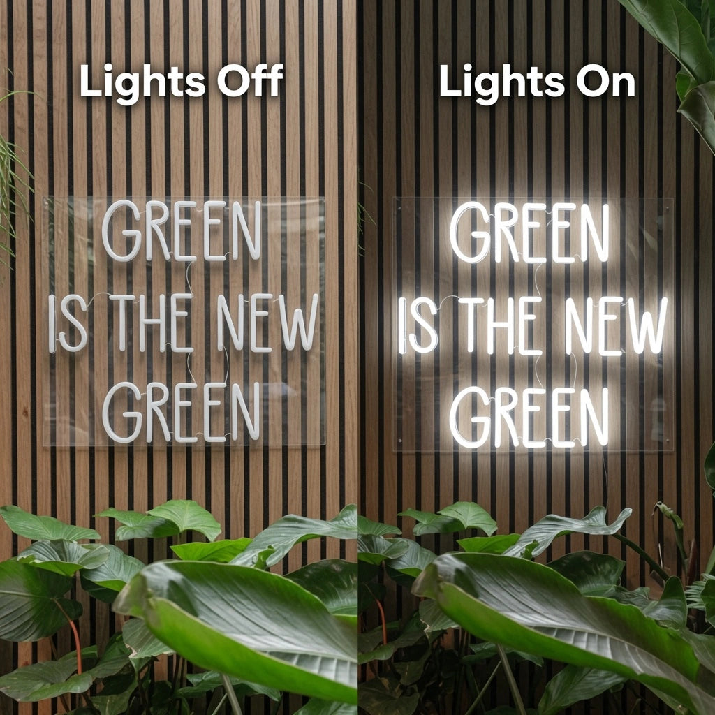 Is The New LED Neon Sign - 06 Day Night Comparison