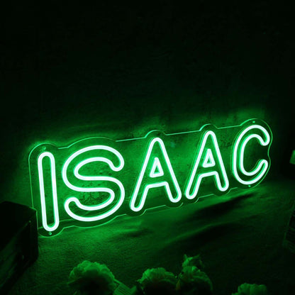 Isaac Green Led Neon Sign | Shineneon