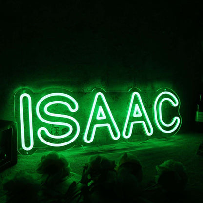 Isaac Green Led Neon Sign - Shineneon
