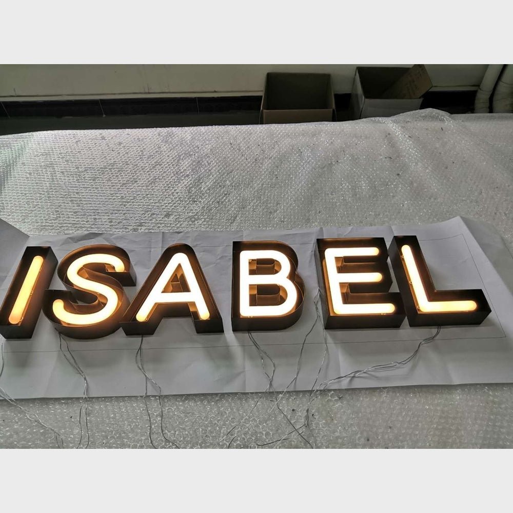 Isabel 3D Frontlit Channel Letters Led Light Sign - Shineneon
