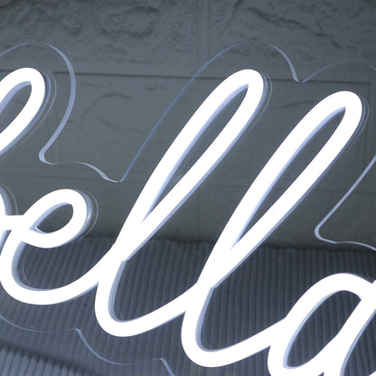 Isabella Claire White Led Neon Sign - Shineneon