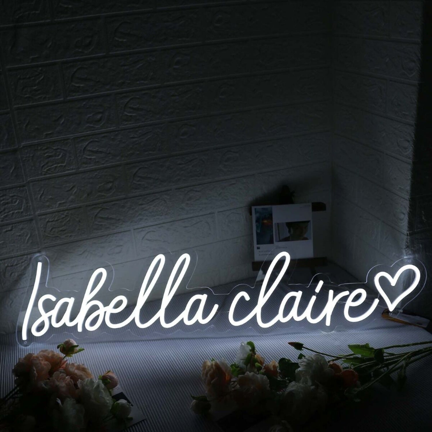 Isabella Claire White Led Neon Sign - Shineneon