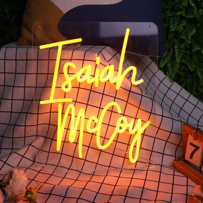 Isaiah Mccoy Orange Led Neon Sign - Shineneon