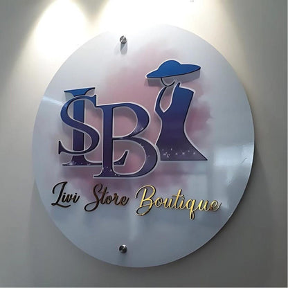 Isb Beauty Acrylic Business Logo Sign - Shineneon
