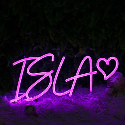 Isla Purple Led Neon Sign - Shineneon