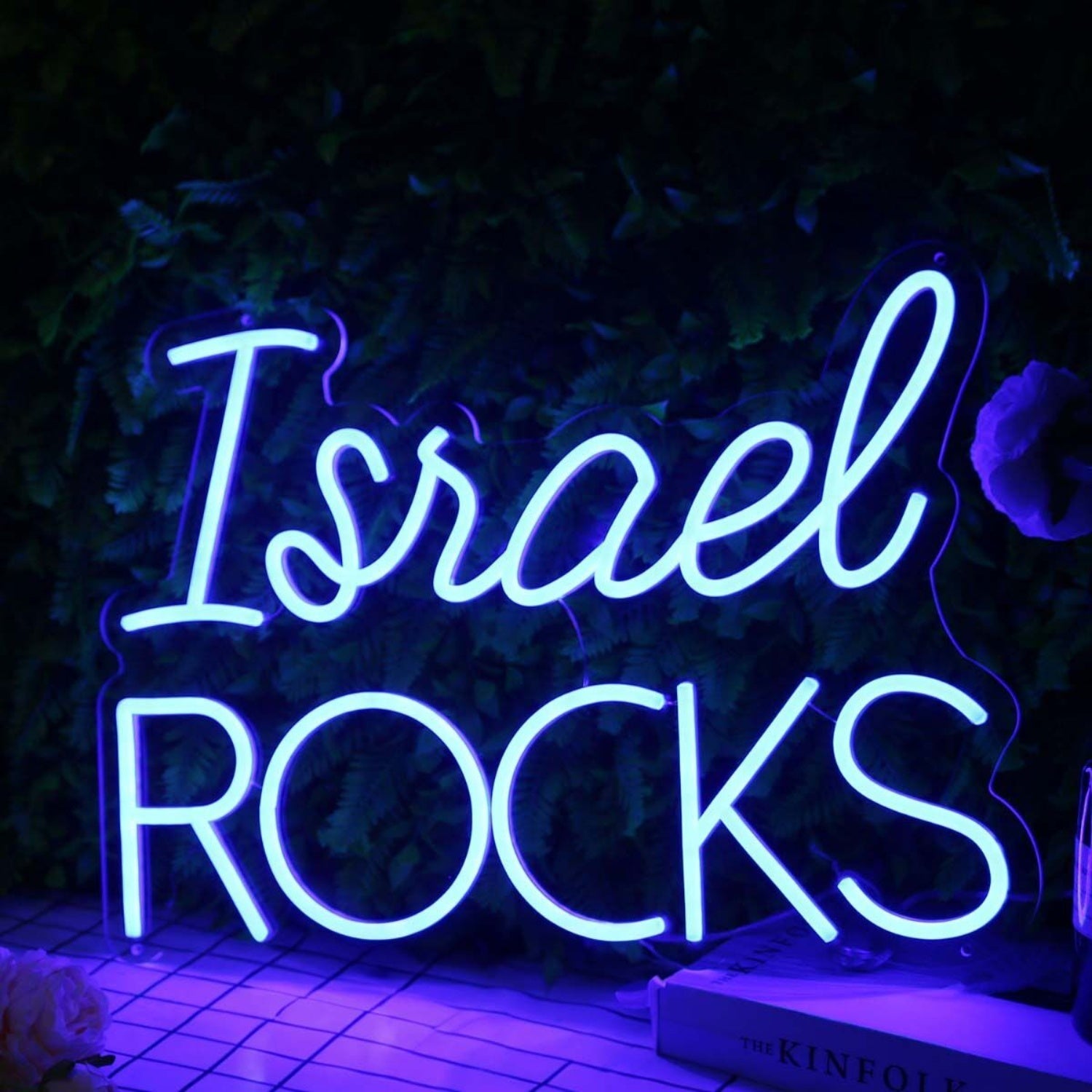 Israel Rocks Blue Led Neon Sign - Shineneon