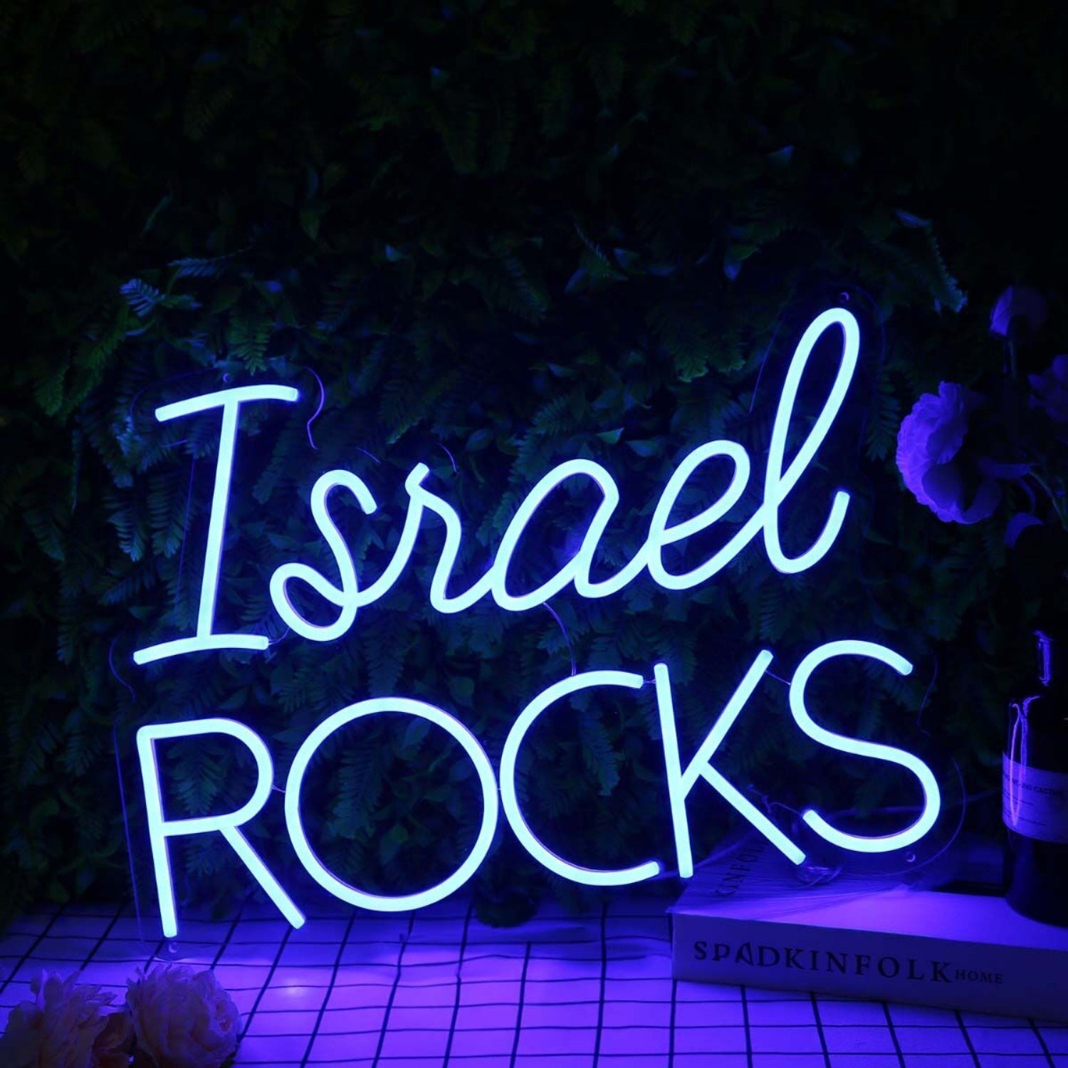 Israel Rocks Blue Led Neon Sign - Shineneon