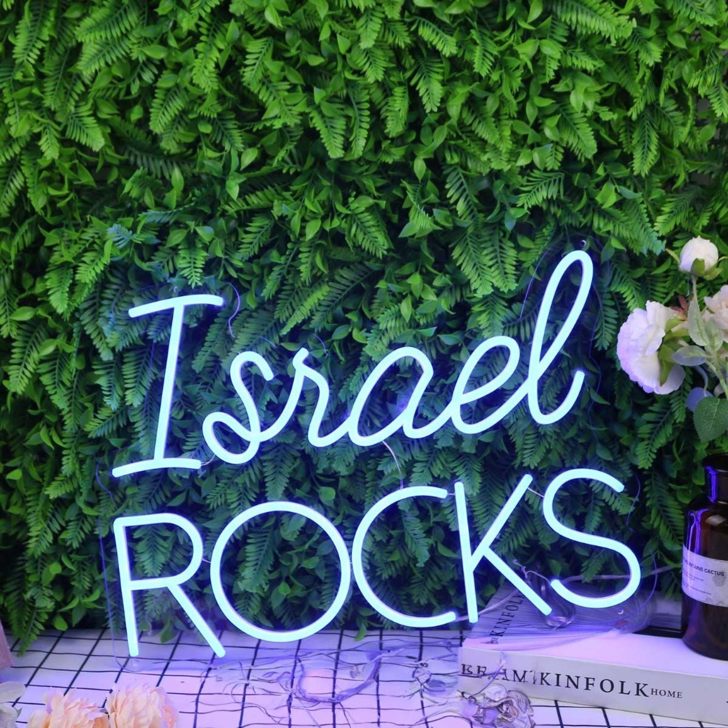 Israel Rocks Blue Led Neon Sign - Shineneon