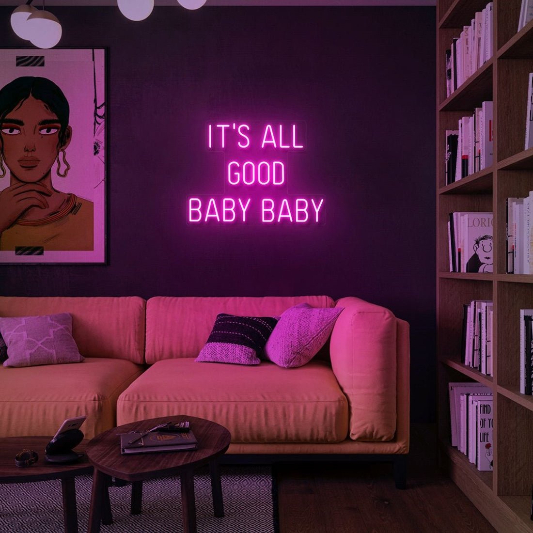 It Is All Good Baby Baby Led Sign Business Neon Sign - Shineneon