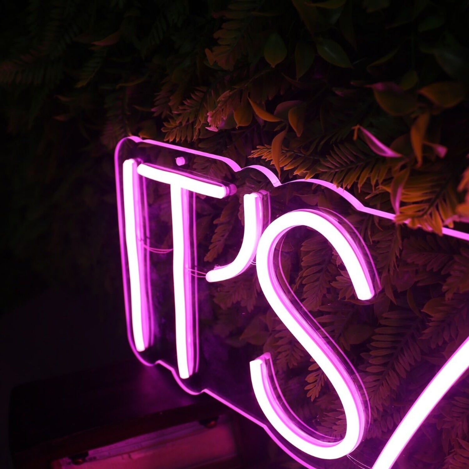 It Is Glow Time Pink Custom Neon Sign | Shineneon