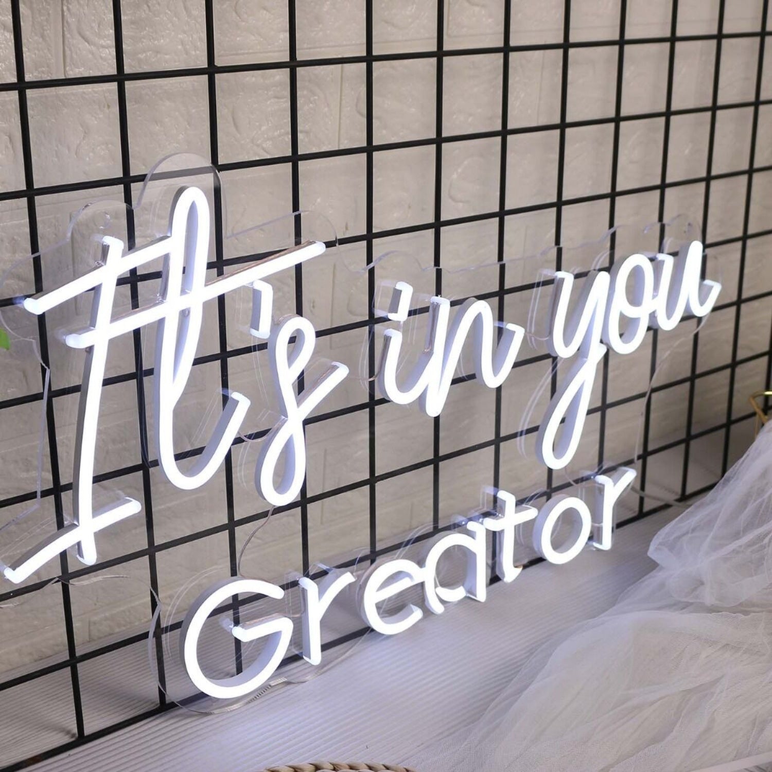 It Is In You Greator White Led Neon Sign - Shineneon