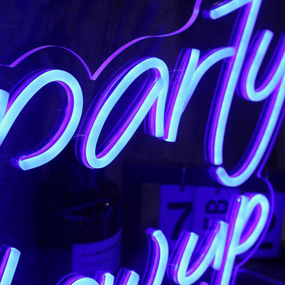 It Is Not A Party Til The Cops Show Up Neon Sign | Shineneon