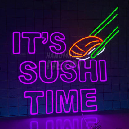 It Is Sushi Time Led Neon Sign Food Led Neon Sign Decor | Shineneon