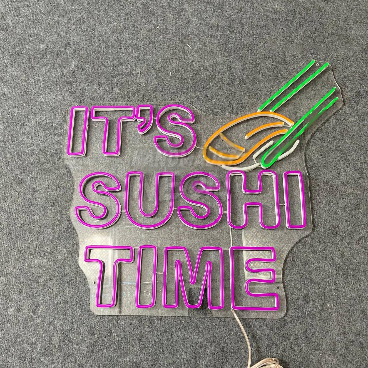It Is Sushi Time Led Neon Sign Food Led Neon Sign Decor | Shineneon
