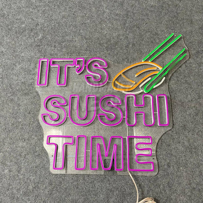 It Is Sushi Time Led Neon Sign Food Led Neon Sign Decor | Shineneon