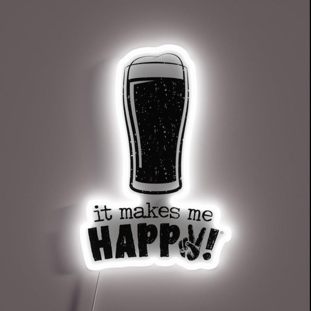 It Makes Me Happy Beer Rgb Led Neon Sign - Shineneon