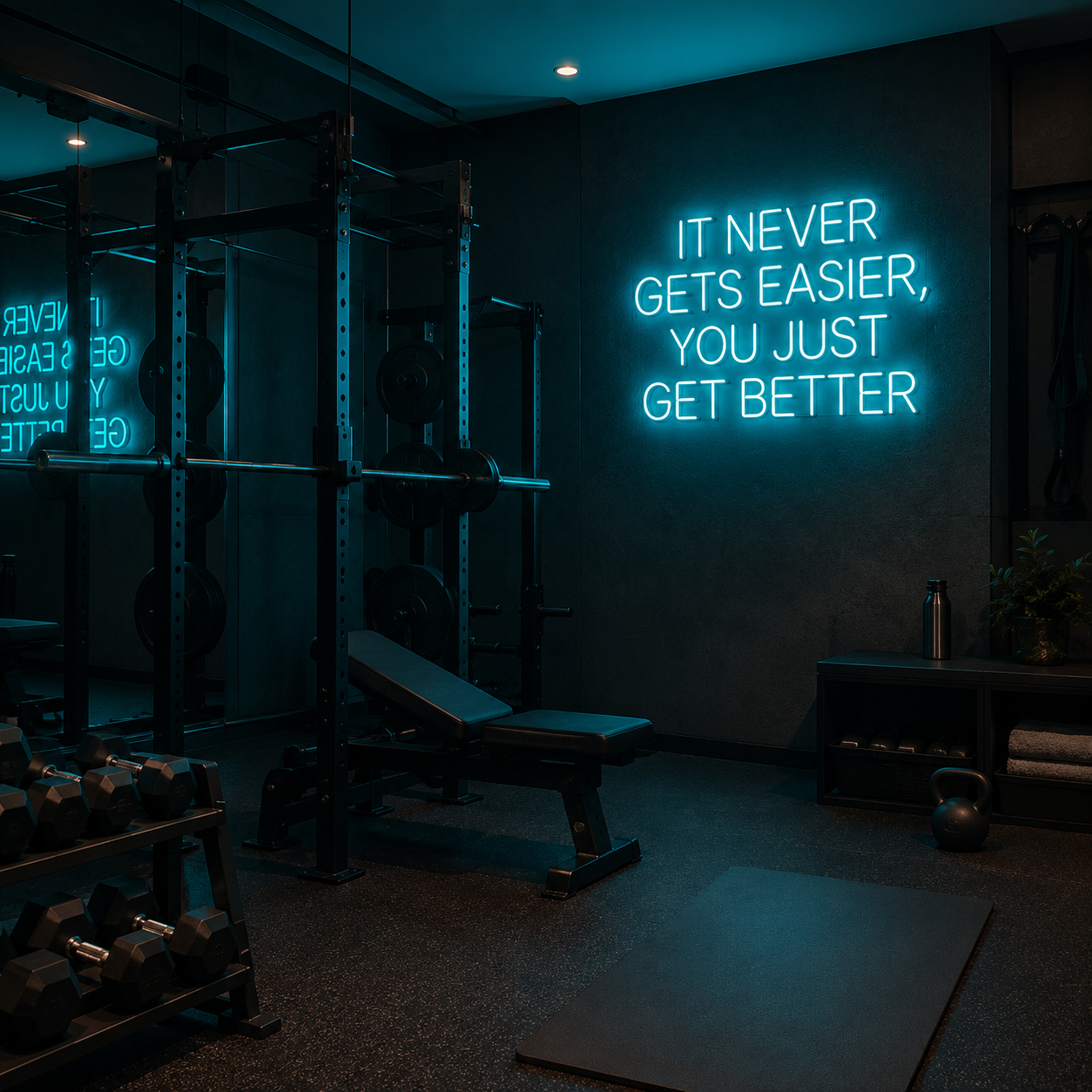It Never Gets Easier You Just Get Better LED Neon Sign - 02 High-Converting Product Image