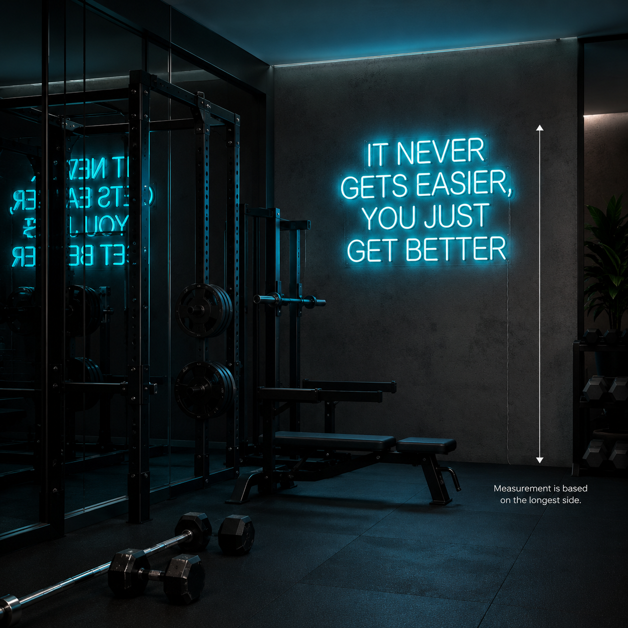 It Never Gets Easier You Just Get Better LED Neon Sign - 04 Size Image