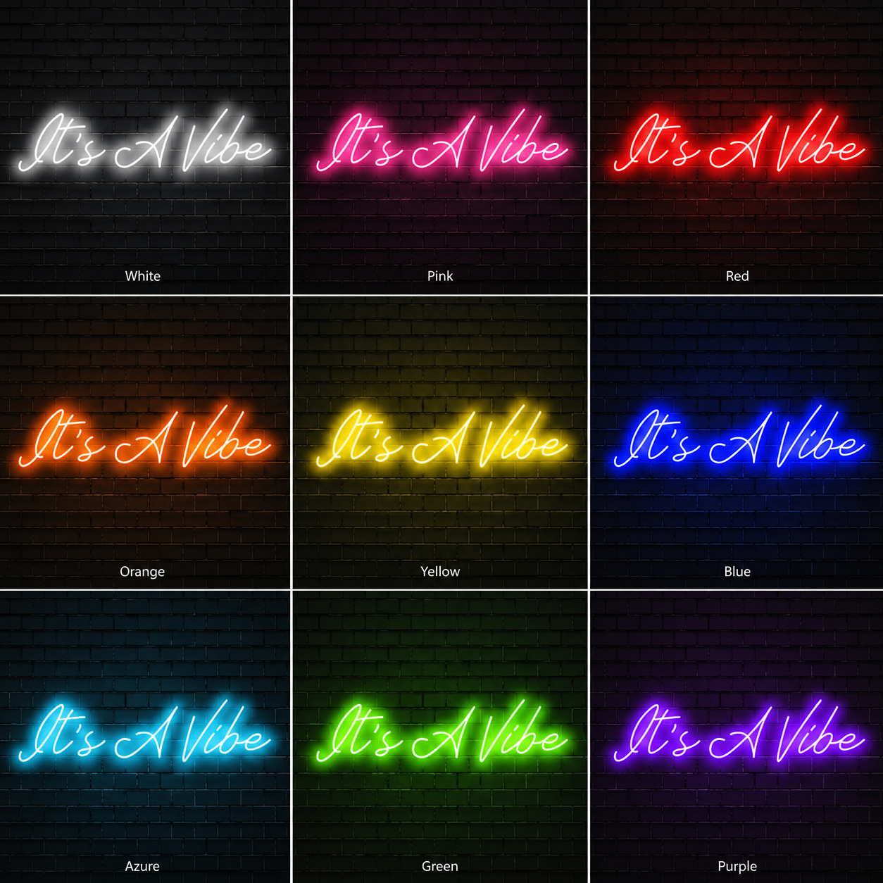 It S A Mike Wall Decor LED Neon Sign - 05 Color Grid