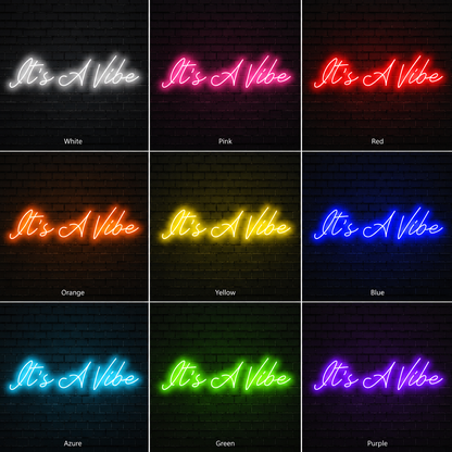 It S A Mike Wall Decor LED Neon Sign - 05 Color Grid