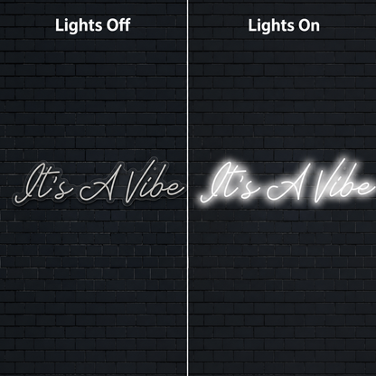 It S A Mike Wall Decor LED Neon Sign - 06 Day Night Comparison
