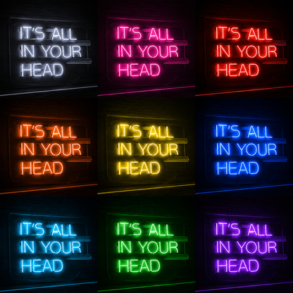 It S All LED Neon Sign - 05 Color Grid