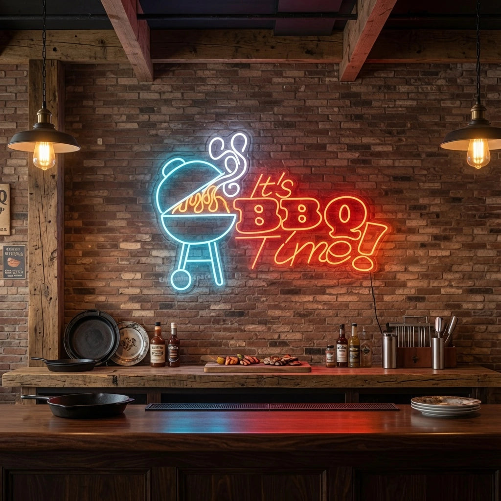 It S Bbq Time Wall Decor LED Neon Sign - 02 High-Converting Product Image