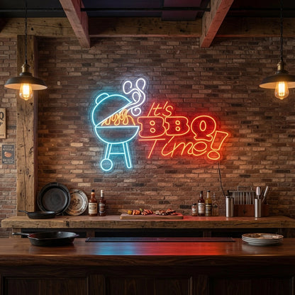 It S Bbq Time Wall Decor LED Neon Sign - 02 High-Converting Product Image