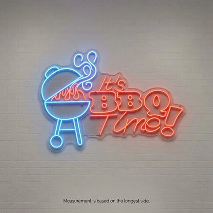 It S Bbq Time Wall Decor LED Neon Sign - 04 Size Image