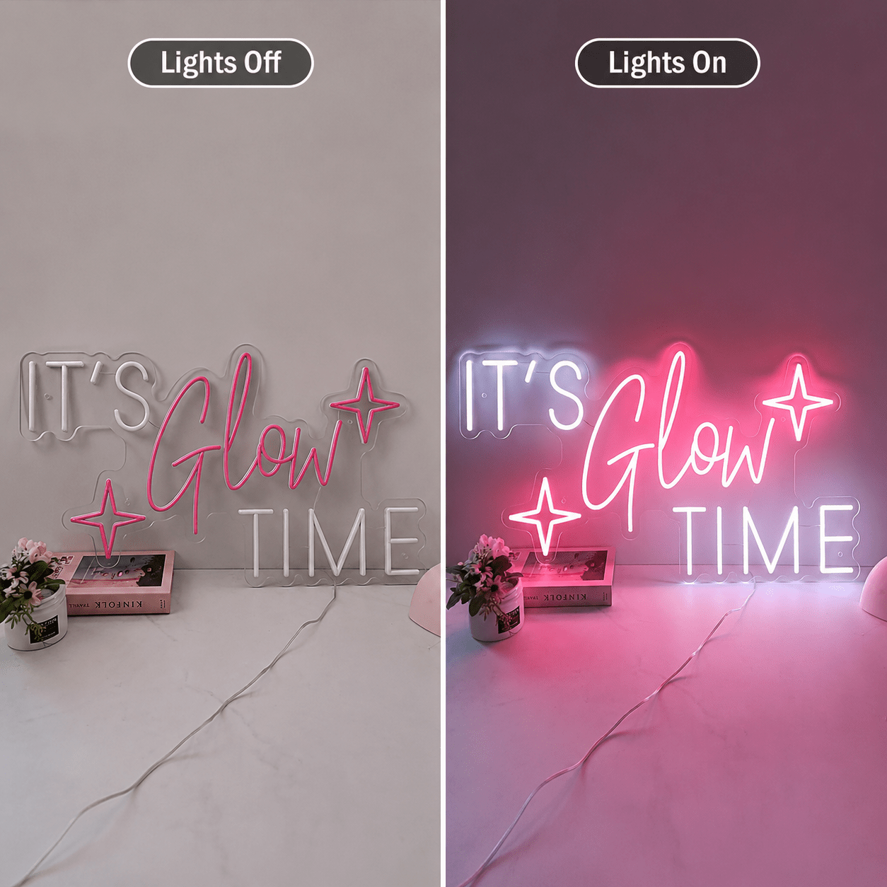 It S Glow Time Wall Decor LED Neon Sign - Shineneon