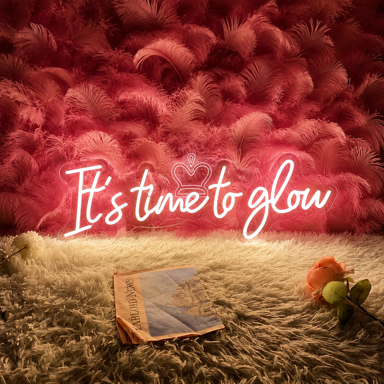 It S Time To Glou LED Neon Sign - 01 Original Product Image