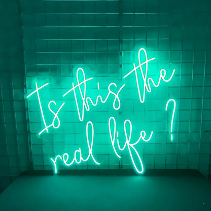 It This The Real Like Authenticity Illuminated In Neon | Shineneon