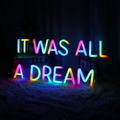It Was All A Dream Customizables Led Neon Sign | Shineneon