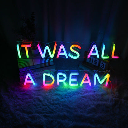 It Was All A Dream Customizables Led Neon Sign - Shineneon