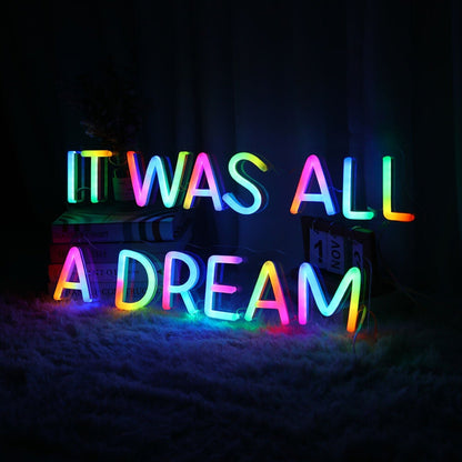 It Was All A Dream Customizables Led Neon Sign - Shineneon