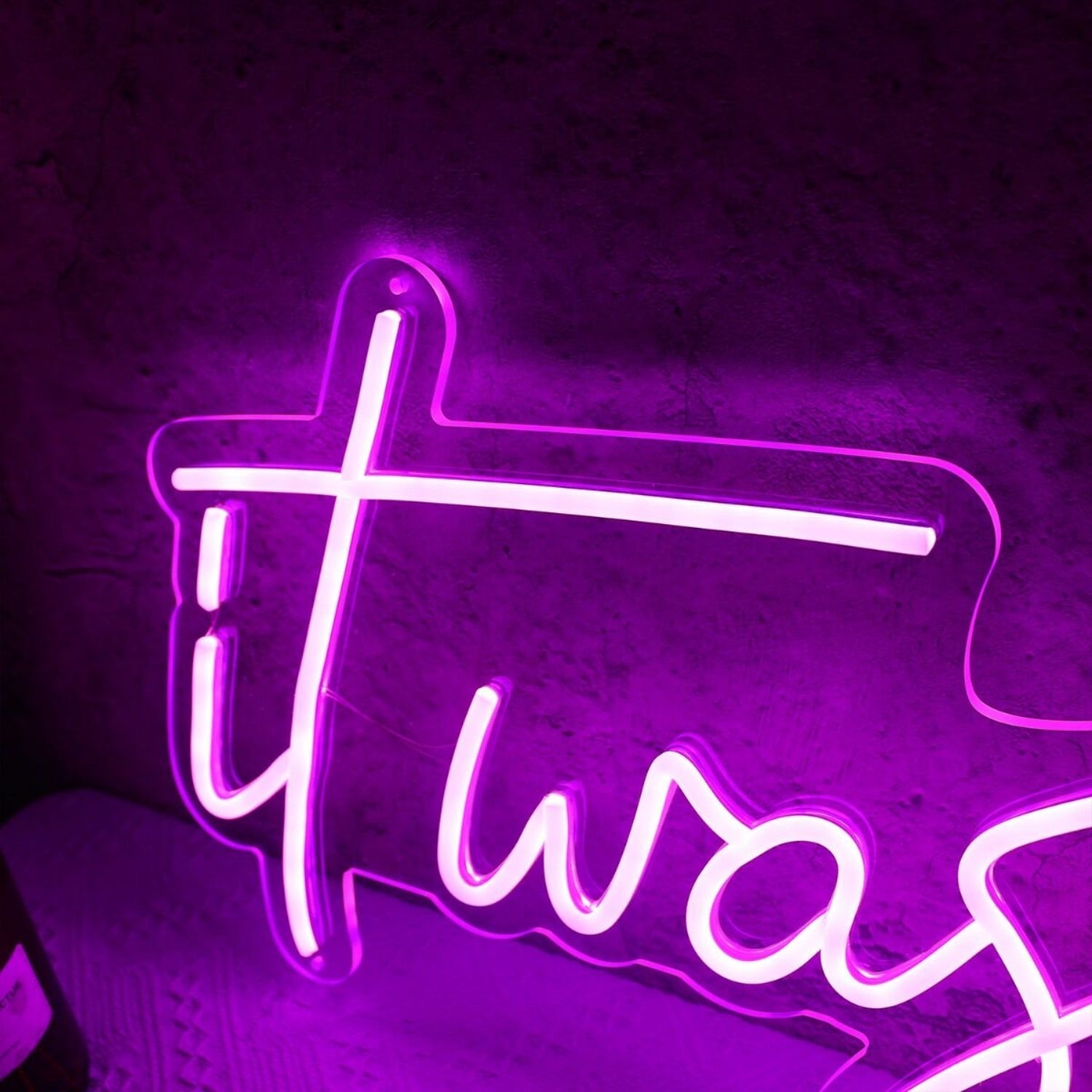 It Was All A Dream Dark Purple Led Neon Sign - Shineneon