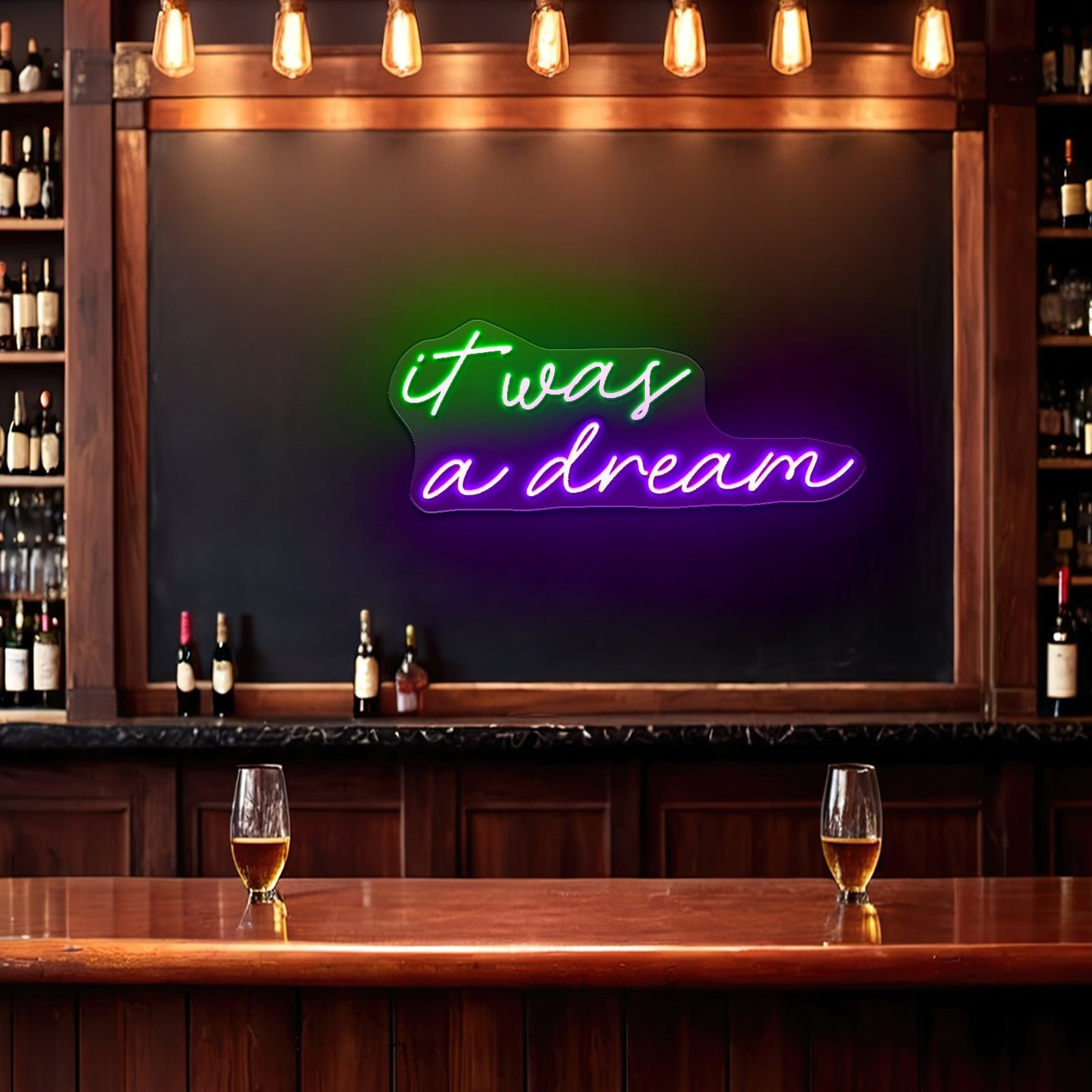 It Was All A Dream Neon Sign Wedding Neon Sign Neon Led Lights - Shineneon