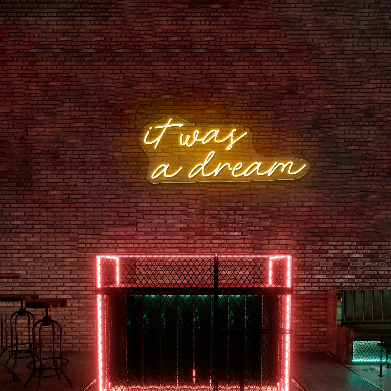 It Was All A Dream Neon Sign Wedding Neon Sign Neon Led Lights - Shineneon