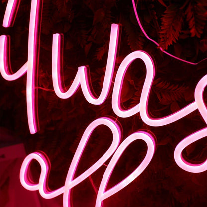 It Was All A Dream Red Led Neon Sign - Shineneon