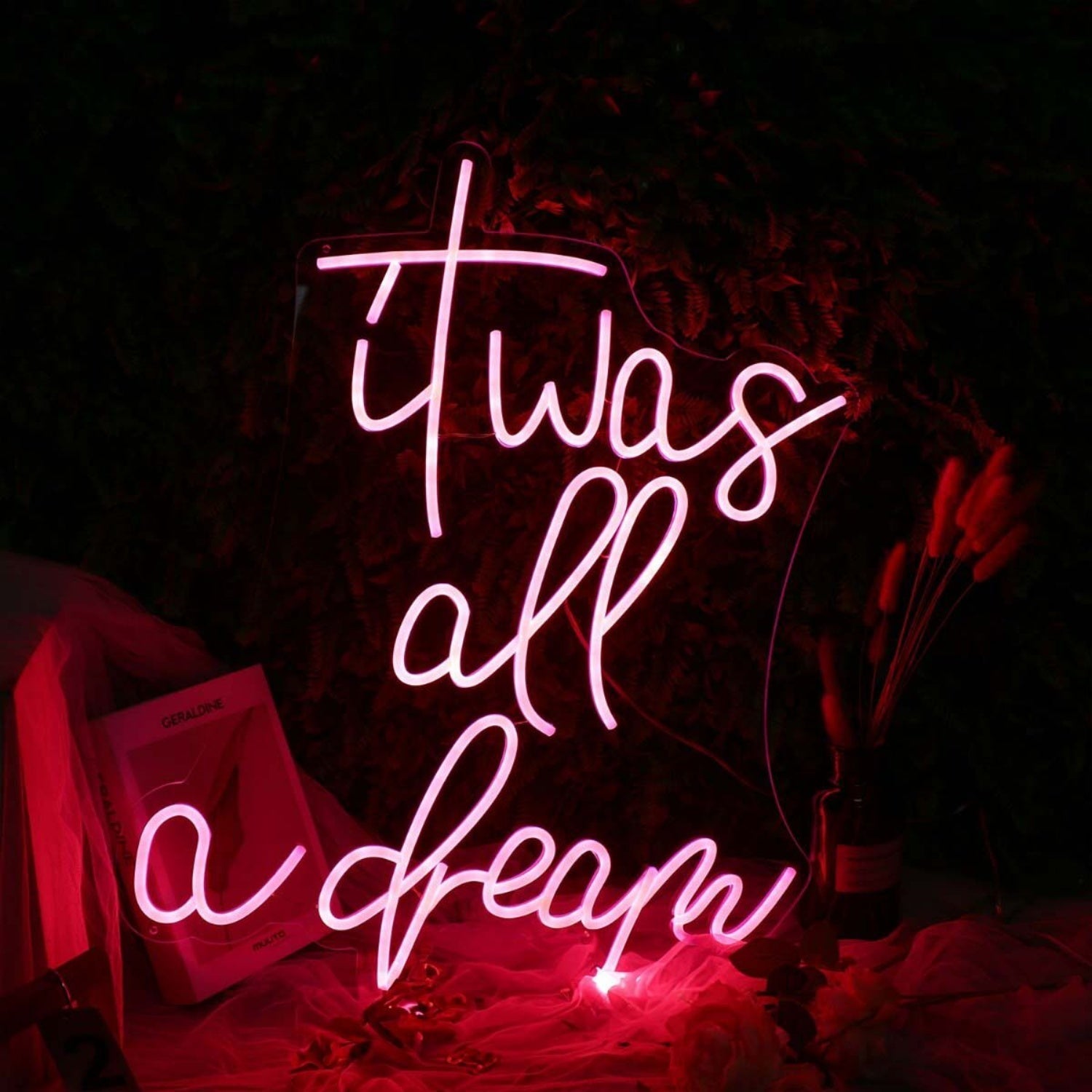 It Was All A Dream Red Led Neon Sign - Shineneon