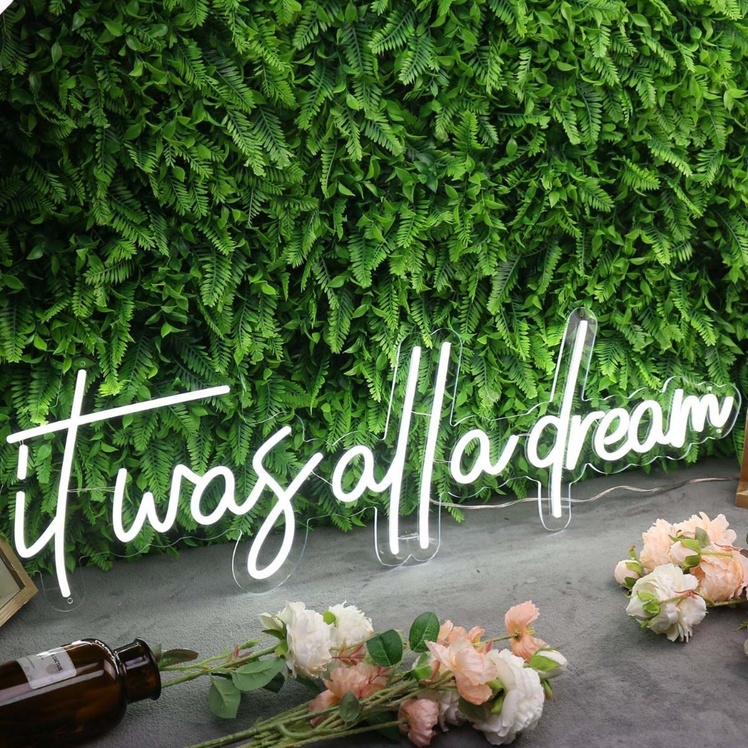 It Was All A Dream White Custom Led Neon Sign - Shineneon